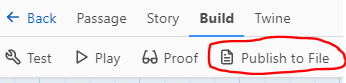 publish to file screenshot